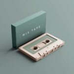 6 Mixtape Cover and Cassette Mockups in Varied Sights