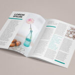 6 Mockups of A4 Brochures in Different Views
