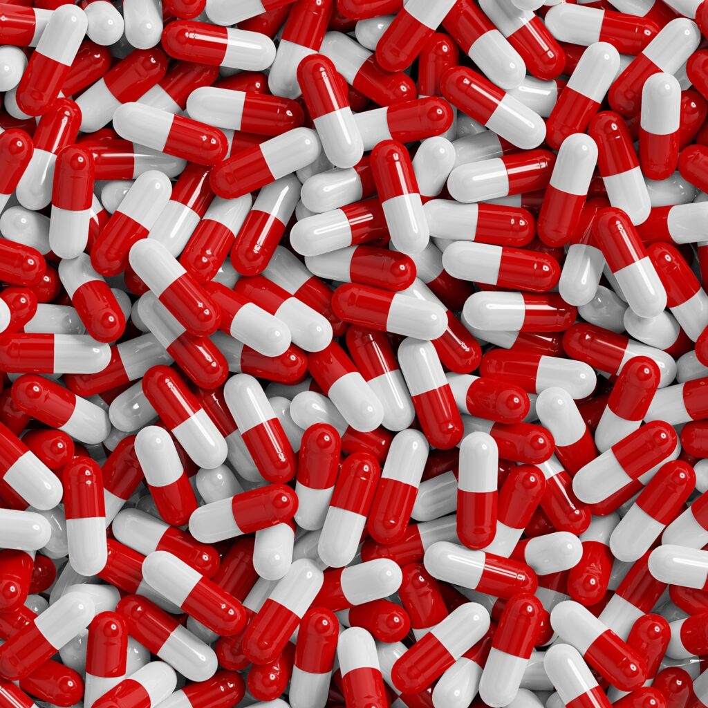 6 Mockups of Medicines Featuring Tablets, pills, and Capsules