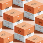 6 Mockups of Packaging Boxes in Grid Layout