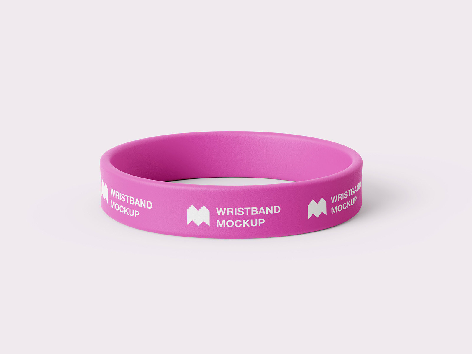 6 Mockups of Realistic Silicone Wristband FREE PSD