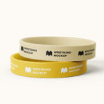 6 Mockups of Realistic Gravity Silicone Wristband
