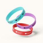 6 Mockups of Realistic Gravity Silicone Wristband