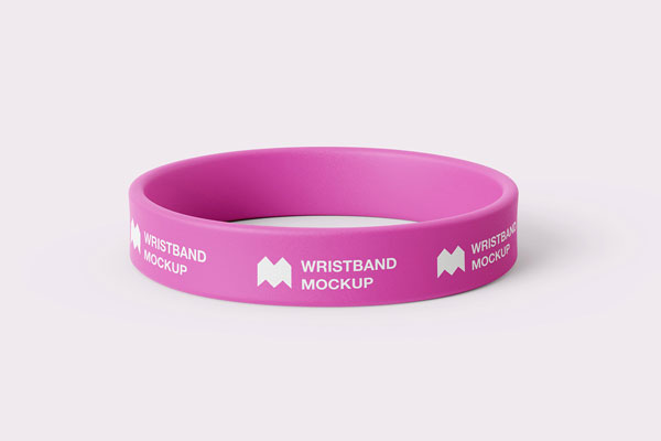 6 Mockups of Realistic Gravity Silicone Wristband