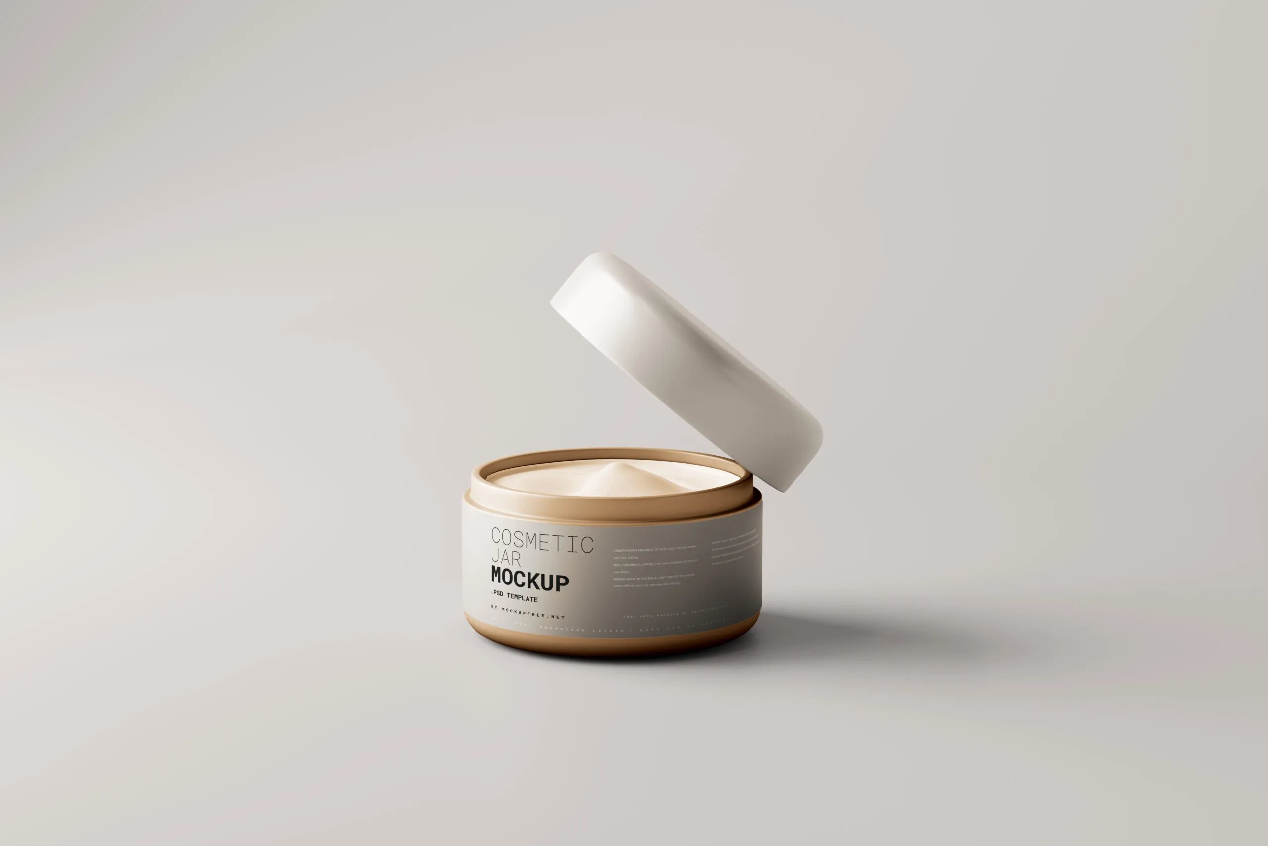 6 Plastic Cream Jar Mockups Distinct Views FREE PSD