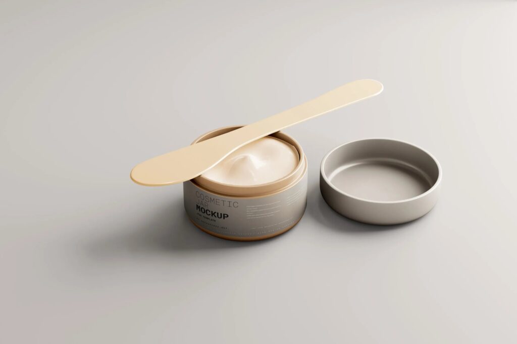 6 Plastic Cream Jar Mockups Distinct Views