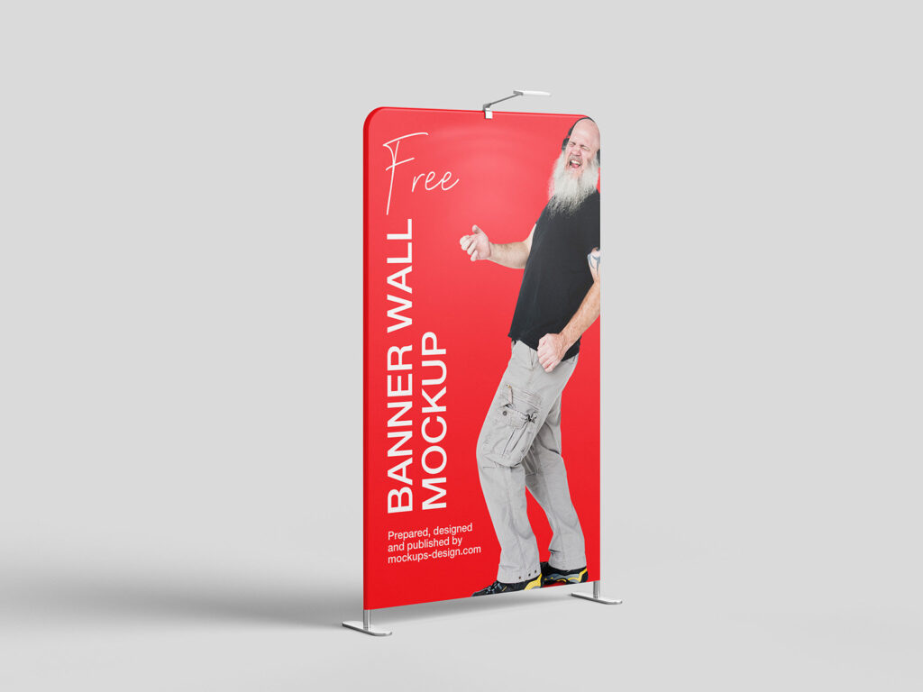 6 Shots of Banner Wall Mockups mockup preview