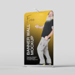 6 Shots of Banner Wall Mockups mockup preview