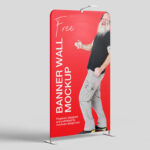 6 Shots of Banner Wall Mockups mockup preview