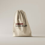 6 Shots of Burlap Sack Mockup