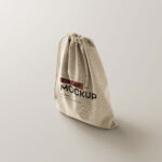 6 Shots of Burlap Sack Mockup