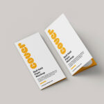 6 Shots of Tri-fold Flyer Mockup
