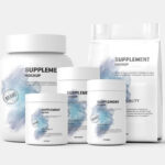 6 Showcases of Supplement Packaging Mockup mockup preview