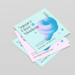 6 Square Flyers Mockups in Varied Views