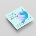 6 Square Flyers Mockups in Varied Views