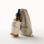 7 Mockups of Dropper Bottle with Burlap Sack
