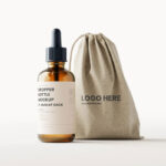 7 Mockups of Dropper Bottle with Burlap Sack