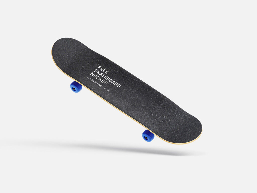 7 Mockups of Skateboards in the Perspective View