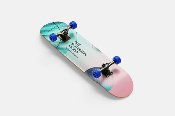 7 Mockups of Skateboards in the Perspective View