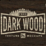 7 Mockups of Wood Grain Logos