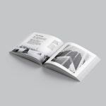 7 Square Book Mockups in Various Shots