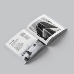7 Square Book Mockups in Various Shots