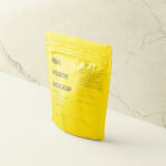 7 Square Foil Pouch Mockups in Varied Visions