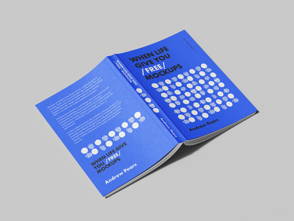 7 Vertical Book Mockups in Different Visions