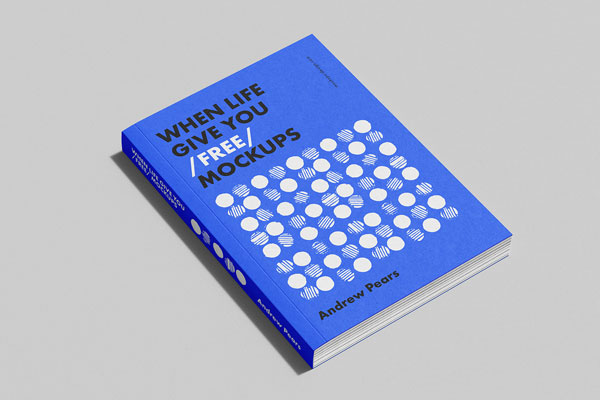 7 Vertical Book Mockups in Different Visions
