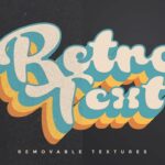 70s Retro layered Round Chunky Text Effect