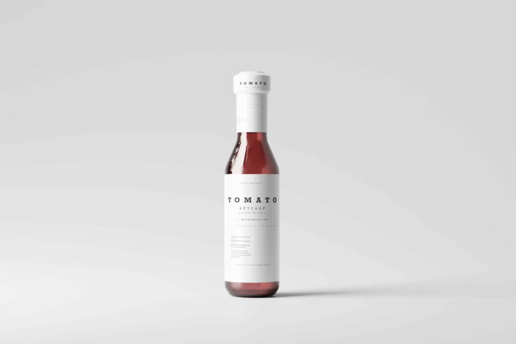 8 Ketchup Bottles Mockups in Varied Visions