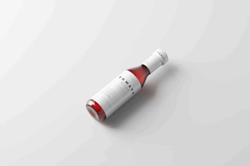 8 Ketchup Bottles Mockups in Varied Visions