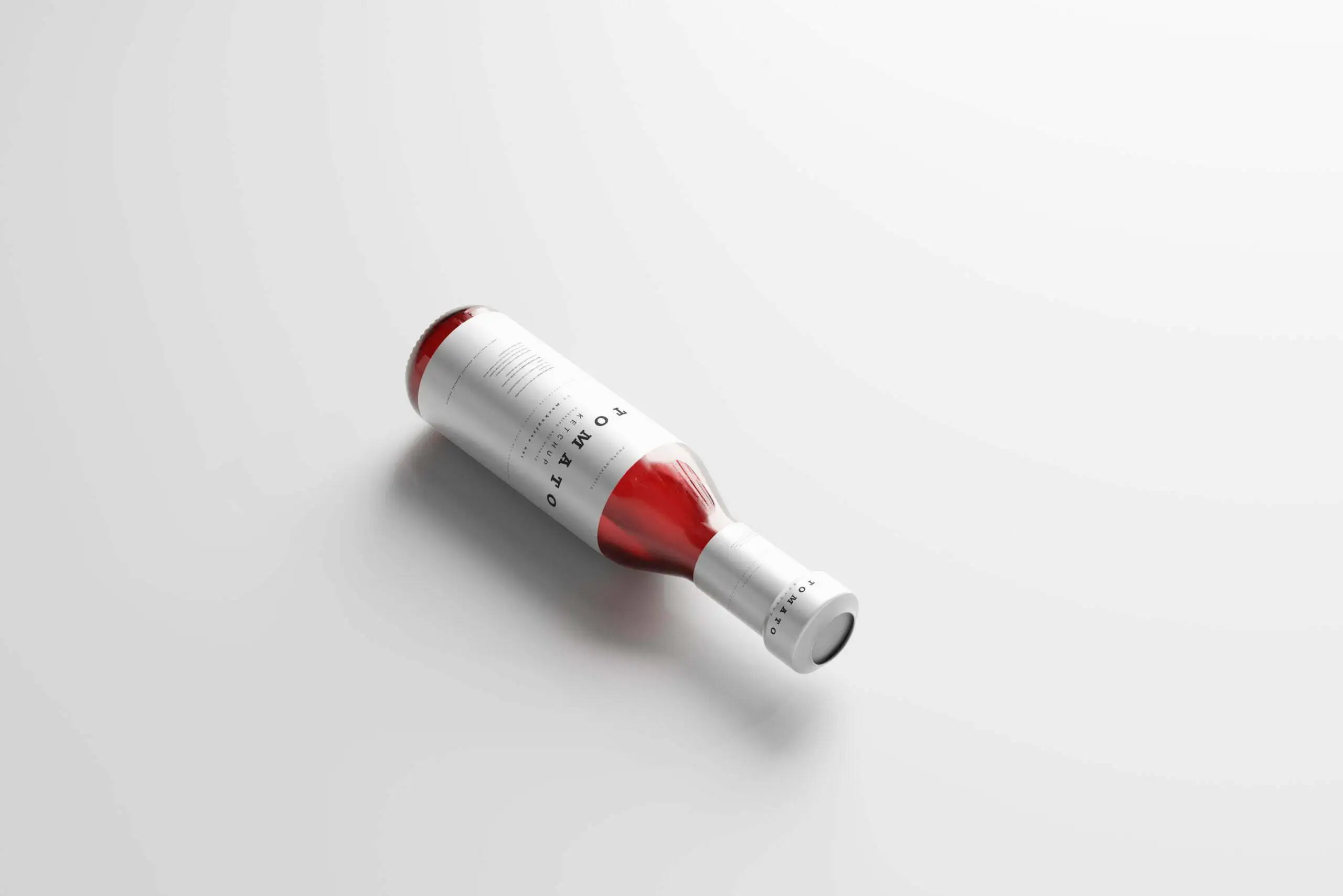 8 Ketchup Bottles Mockups in Varied Visions FREE PSD