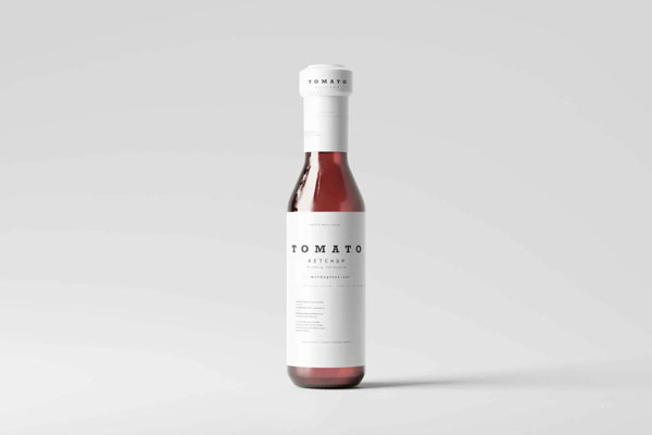 8 Ketchup Bottles Mockups in Varied Visions