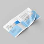 8 Mockups of Thin Square Brochure