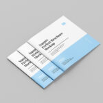 8 Mockups of Thin Square Brochure