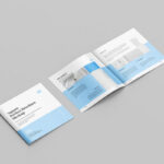 8 Mockups of Thin Square Brochure