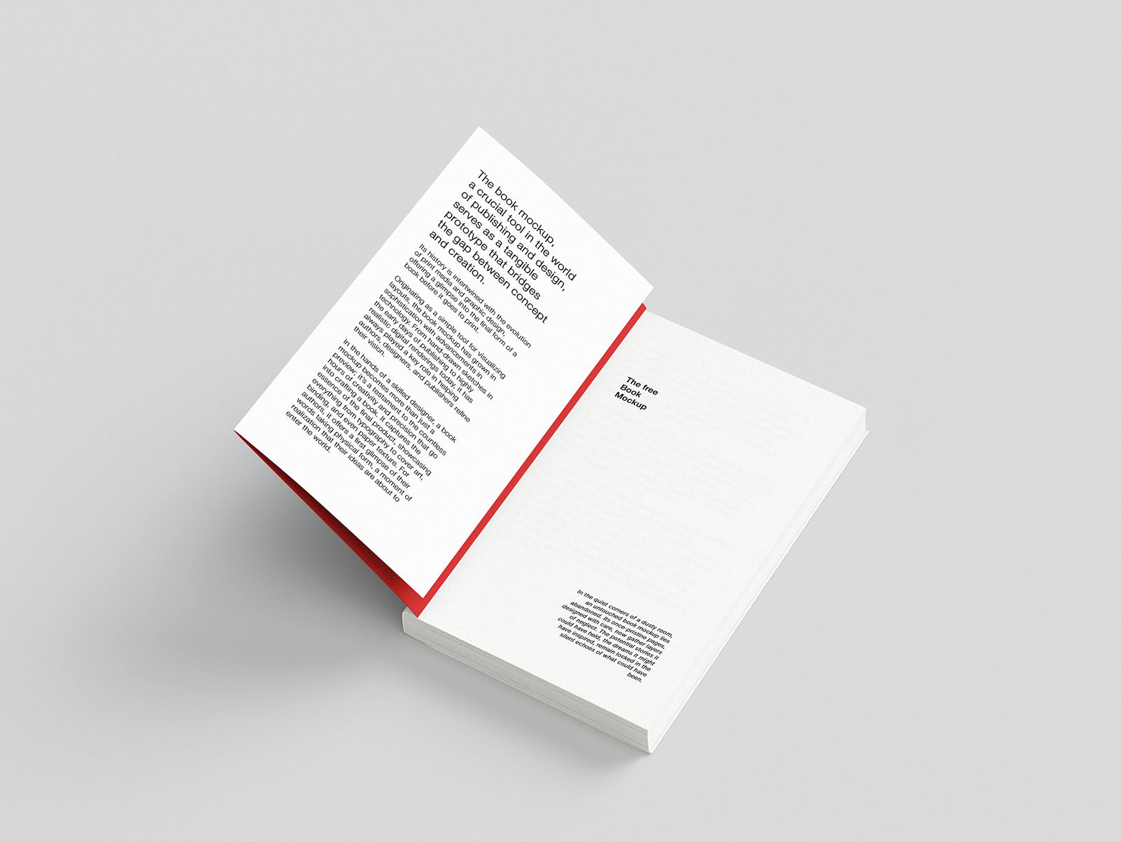 Free 8 Shots of Book Mockup with Flap Cover PSD Template
