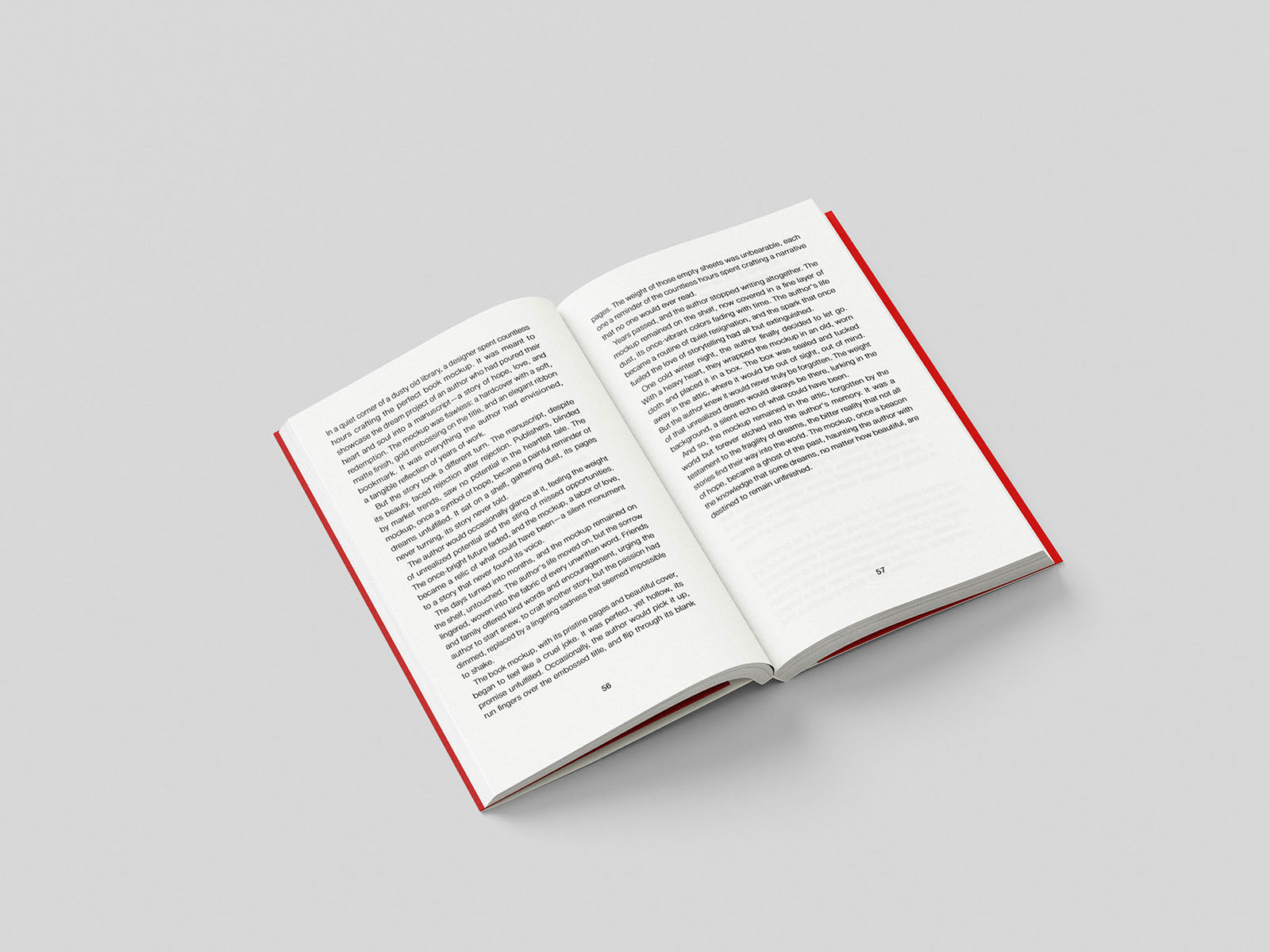 Free 8 Shots of Book Mockup with Flap Cover PSD Template