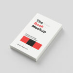8 Shots of Book Mockup with Flap Cover