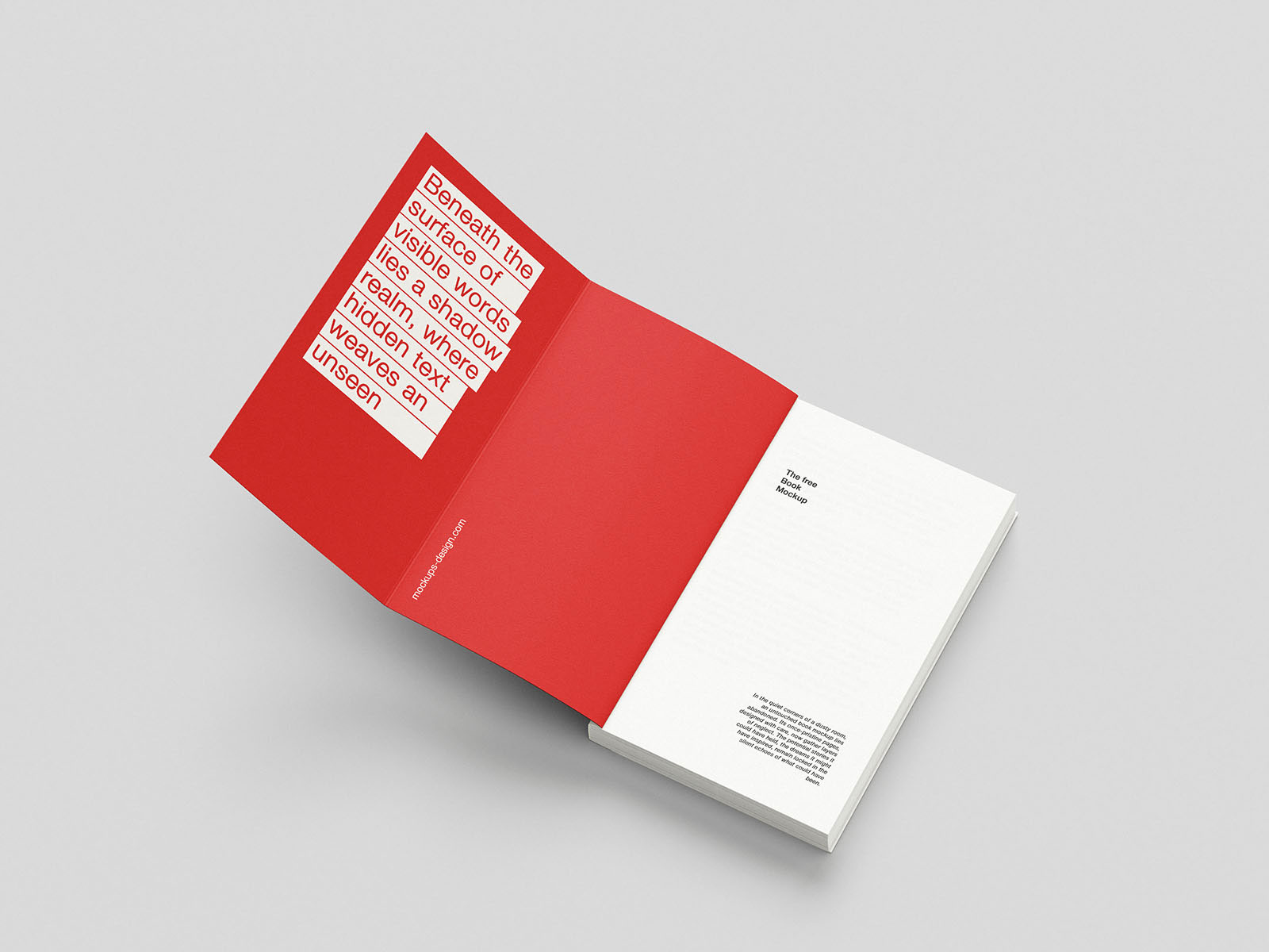 Free 8 Shots of Book Mockup with Flap Cover PSD Template