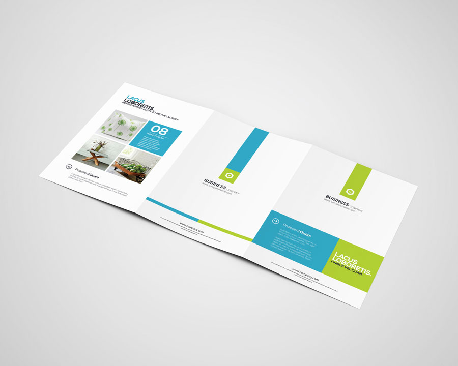 8 Shots of Brochure Mockup