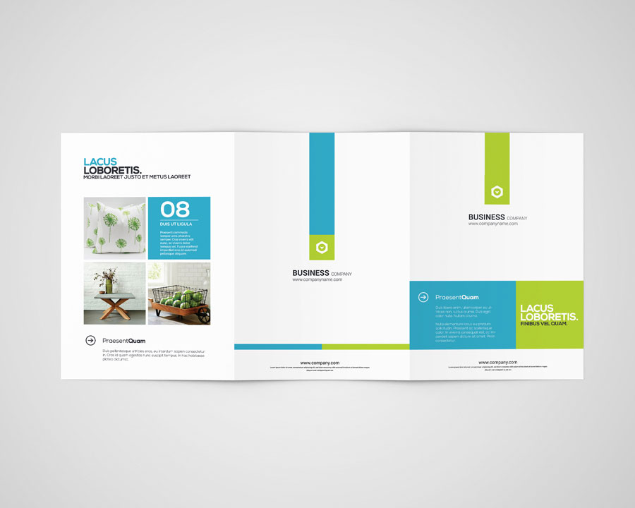 8 Shots of Brochure Mockup