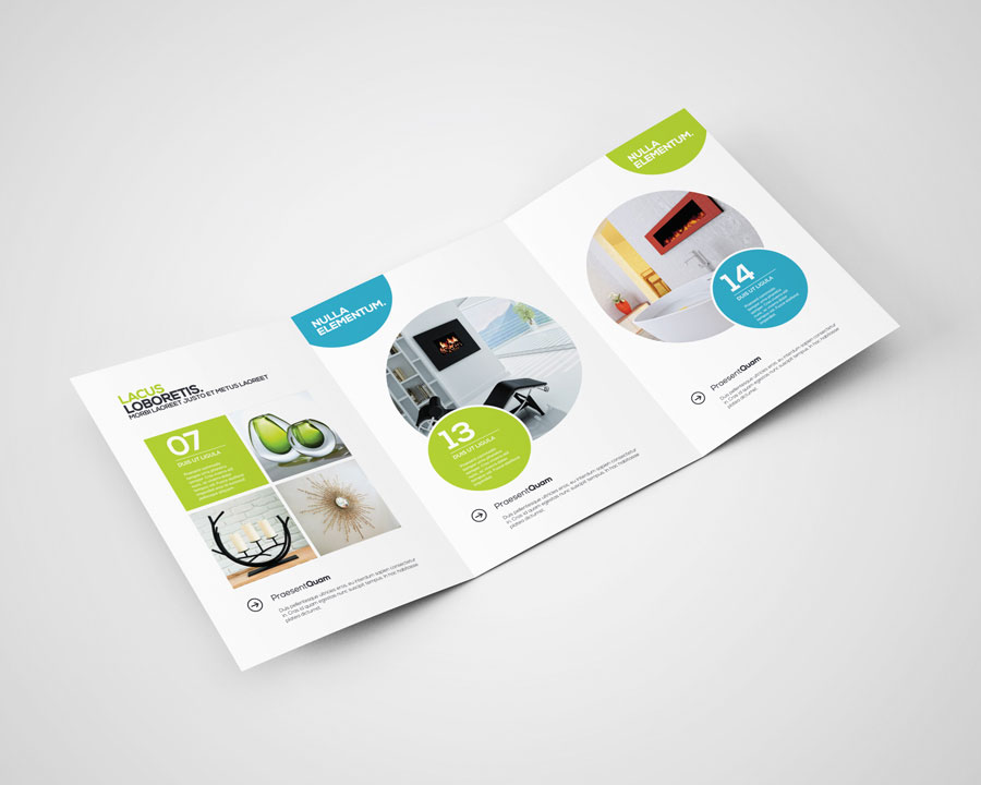 8 Shots of Brochure Mockup