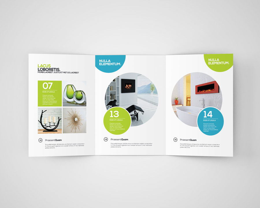 8 Shots of Brochure Mockup