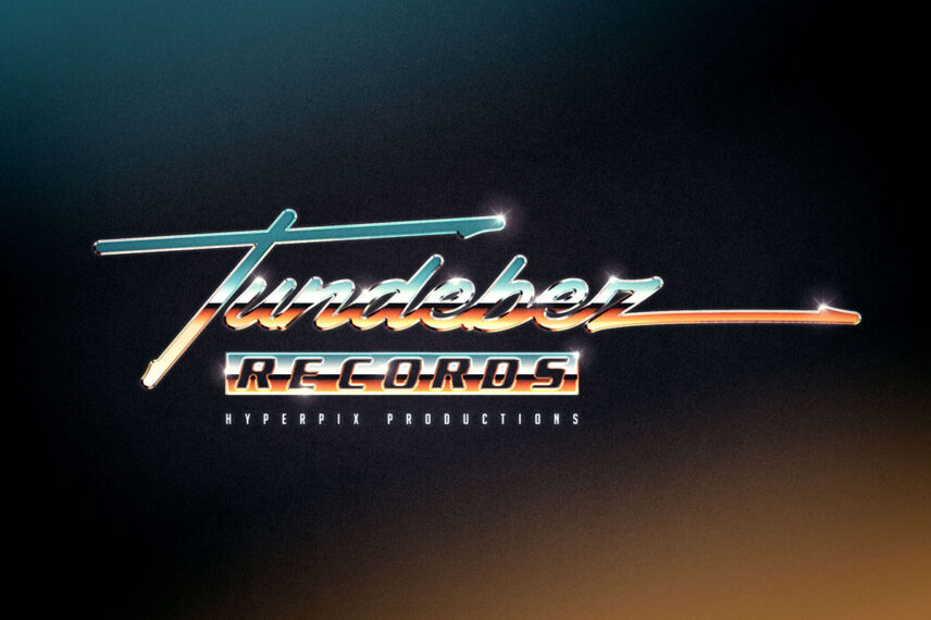 80s Chrome Text and Logo Effect