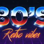 80s Style Title 3D Text Effect