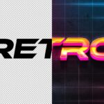 80s Synthwave Retro Text Effect