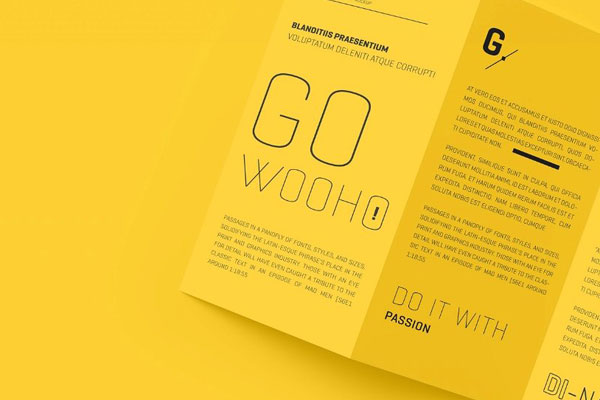 9 Visions of A4 Z Fold Brochure Mockup