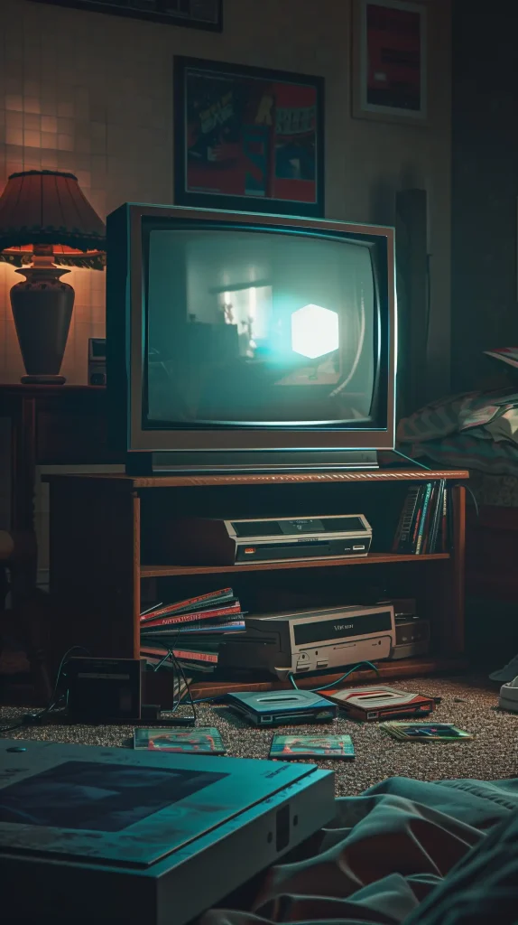 90s Bedroom with CRT TV